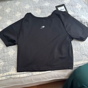 NWT Black Sport Crop Top